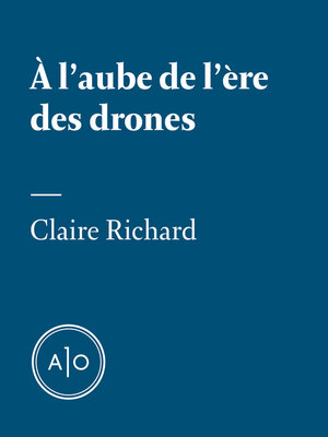 cover image of À l'aube de l'ère des drones